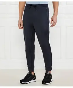 Спортивные брюки в рубчик Hadiko Regular fit Boss Green, синий