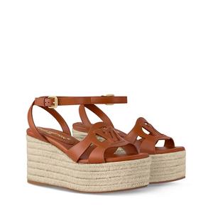 Сандалии на танкетке LV Isola Louis Vuitton, коричневый