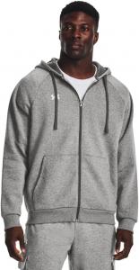 Толстовка Under Armour Rival Fleece с молнией, (025) Castlerock Light Heather/White