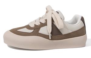 Женские низкие кеды для скейтборда Feiyue бежево-коричневые