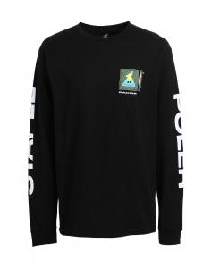 Футболка Poler Globo Pigeon с длинным рукавом Poler, черный