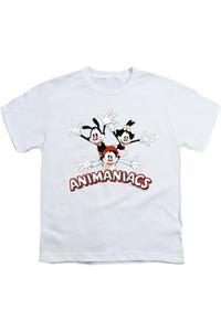 Футболка с коротким рукавом Animaniacs Trio для детей Gildan, белый