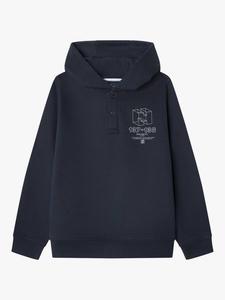 Детская худи из хлопковой смеси Hackett London, Midnight Blue