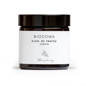 Увлажняющий крем для жирной кожи, склонной к акне, клубника, 60 мл Biosoma