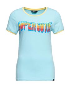 Футболка Queen Kerosin Vintage Ringer, супер-милашка зеленого цвета Queen Kerosin