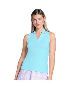 Женская поло-рубашка без рукавов в стиле ретро Lucky In Love, Bahama