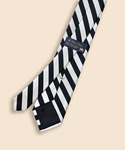 Галстук Silk Guard Stripe Rep, изготовлено в США.