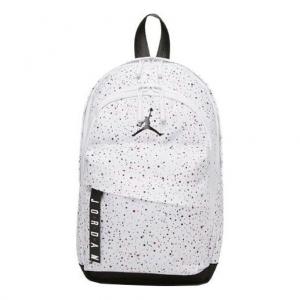 Рюкзак Air Jordan Athletic Zipper Opening Adjustable Strap Schoolbag Backpack Unisex White, белый