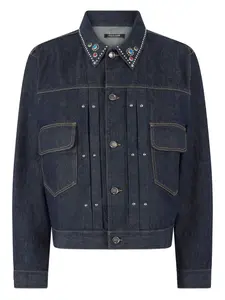 Джинсовая куртка с заклепками Roberto Cavalli, синий