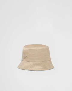 Панама из переработанного нейлона Prada, бежевый