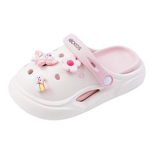 Противоскользящие детские сандалии для детей от 3 до 7 лет ABC KIDS, белый/розовый