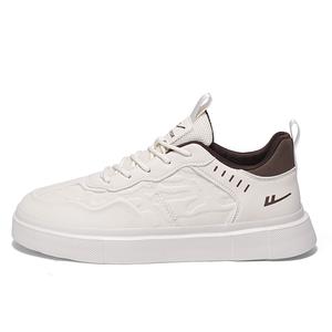 Легкие низкие мужские кроссовки для скейтбординга, увеличивающие рост WARRIOR, Beige Brown