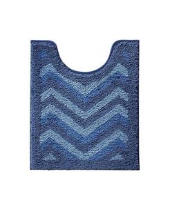 Ультрамягкий нескользящий лохматый коврик для ванной — дизайн шеврона — стойка 20 x 24 дюйма Clara Clark, синий