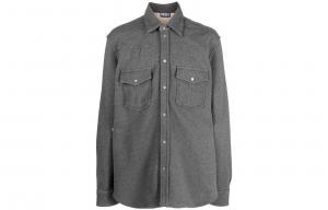 S-Ocean-E1 рубашка на пуговицах DIESEL, серый