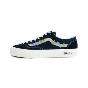 Vans Knu Skool Lemon Joy устойчивые к истиранию низкие кроссовки для скейтбординга Unisex Navy Blue