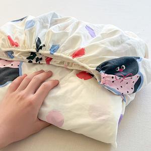 Disney Простыня на резинке 200х220 см, хлопок, рисунок Polka Dot Puppy