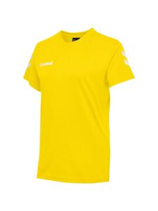 Футболка с короткими рукавами и логотипом из хлопка HMLGO желтого цвета Hummel