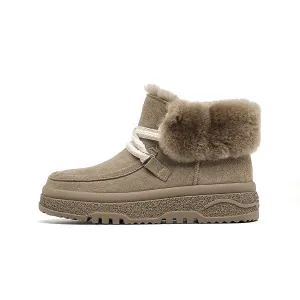 EBLAN Зимние ботинки женские Cameo Brown