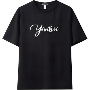 Футболка унисекс YIVIKII, черный