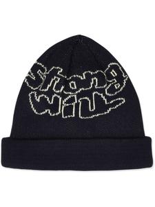 Comme Des Garçons Shirt шапочка с вышитым логотипом, синий