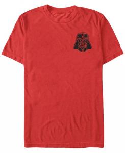 Мужская футболка с коротким рукавом с изображением шлема Вейдера из «Звездных войн» Fifth Sun, красный