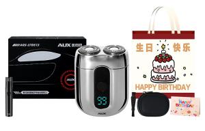 ARS-37DS13 поворотная бритва для влажного и сухого бритья полностью моющаяся портативная модель с цифровым дисплеем AUX