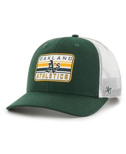 Мужская зеленая регулируемая кепка Oakland Athletics Drifter Trucker '47 Brand