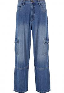 Джинсы карго с широкими штанинами SOUTHPOLE, Blue Denim