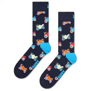 Носки Happy Motorbike crew, синий