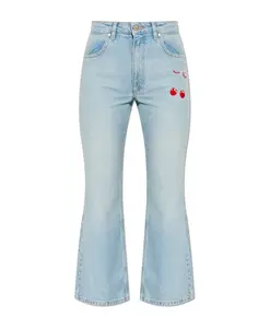 Джинсы саму Loveshackfancy, синий