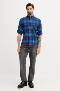 Хлопковая рубашка United Colors Of Benetton, синий