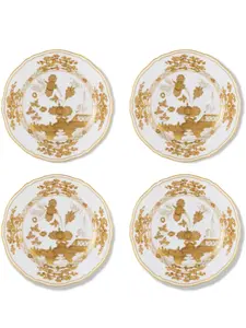 Набор oriente из четырех десертных тарелок, 2,8х21 см, Ginori 1735, белый