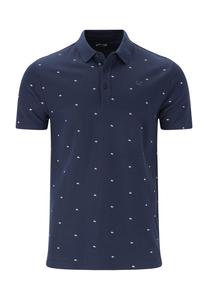 Рубашка поло Ashbur с хлопковым оттенком и непринужденным стилем Cruz, синий