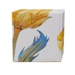 Набор салфеток из 4 шт., 100% хлопок, 20x20 дюймов, цветочный 139