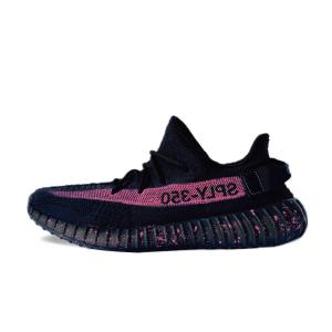 Yeezy Boost 350 Удобные противоскользящие низкие повседневные кроссовки Unisex Розовый Черный Adidas Originals