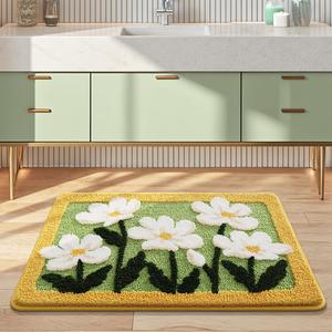 Dajiang Ковер 80х50 см для ванной, нескользящий, впитывающий, легко чистить, Huakai Nanyang Design