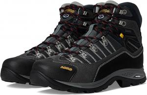 Мужские походные ботинки ASOLO DRIFTER I EVO GV с водоотталкивающей подошвой, нубук/кордурa, амортизирующие, на высоком голенище, резиновый носок, толщина 1,6-1,8 мм, Graphite/Gunmetal