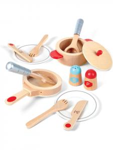 Кухонный набор Hape, 13 предметов с деревянными аксессуарами, для детей от 3 лет  Hape