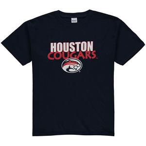 Футболка Youth navy с логотипом Houston Cougars Two Feet Ahead