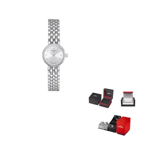 TISSOT Часы Le Ai Collection Quartz Movement Women's Watch 19.5mm White Dial Stainless Steel Case Stainless Steel Watchband, Silver Dial