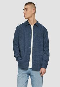 Рубашка MIT ALL-OVER-PRINT QS, темно-синий