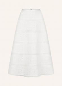 Юбка с дырчатым узором Claire Luise, экрю