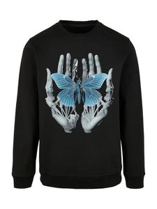 Свитер F4NT4STIC Sweatshirt Skelett Hände Schmetterling, черный