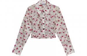 GANNI Рубашка SS24 Women's Tofu White