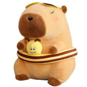 Плюшевая кукла капибара надувной круг 13см/25см/35см/45см высота Whoops