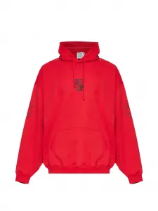 Худи с графическим принтом Vetements, красный