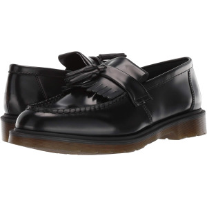 Лоферы Adrian Smooth Leather Tassel Loafers Dr. Martens, цвет Black Polished Smooth