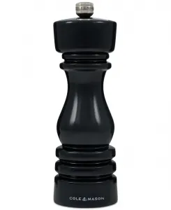 Классическая лондонская соляная мельница из бука, 18 см Cole & Mason, черный