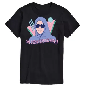 Футболка с графическим принтом «Злые девчонки» от Men's, «Она даже не заходит сюда» Licensed Character, черный