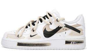 Кроссовки Nike Air Force 1 Skateboard Shoes Unisex Low-Top Brown White/Black